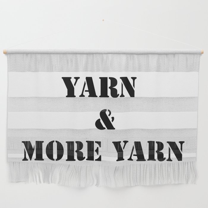 Yarn & More Yarn in Black Wall Hanging