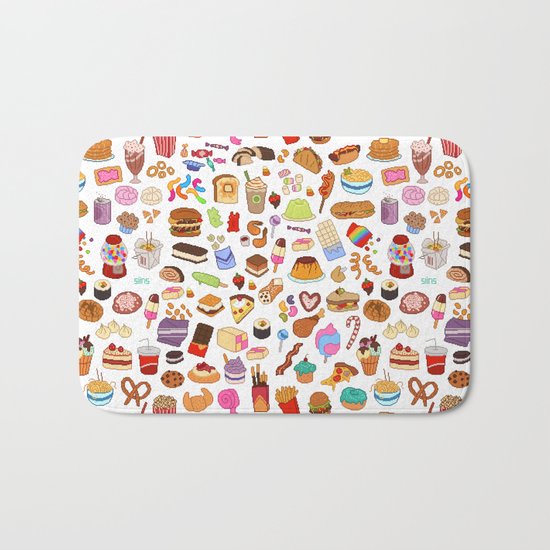 Cute food Bath Mat