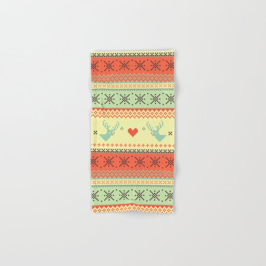 Holiday Pixels Hand & Bath Towel
