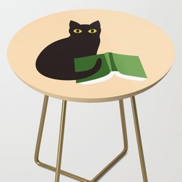 Cat Book (Green)  Side Table