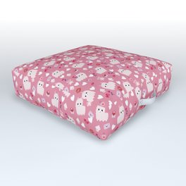 Valentines Kawaii Llama Outdoor Floor Cushion