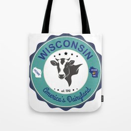 Wisconsin Dairyland Badge Tote Bag