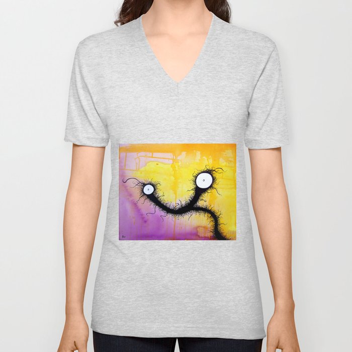 The Creatures From The Drain painting 10 V Neck T Shirt