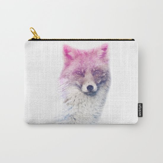 FOX SUPERIMPOSED WATERCOLOR Carry-All Pouch