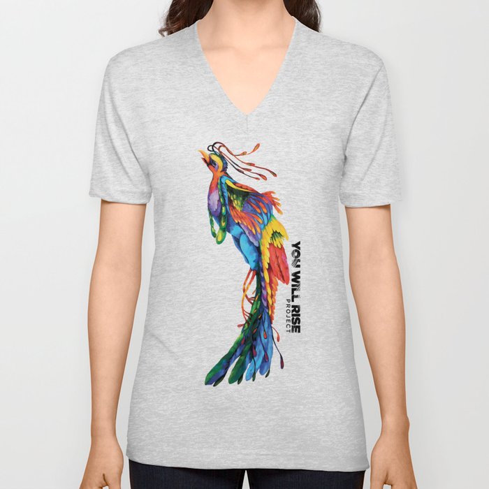 The Phoenix | You Will Rise V Neck T Shirt