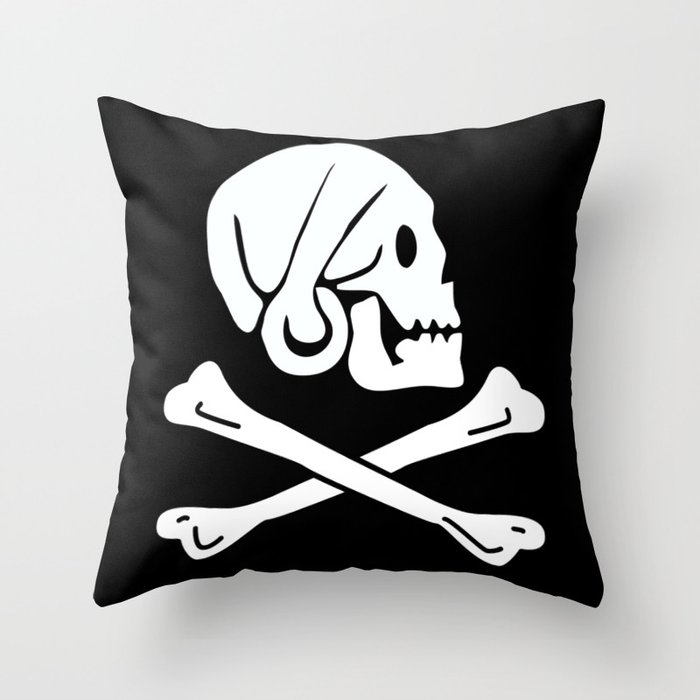 Pirate Flag (Henry Avery) Throw Pillow