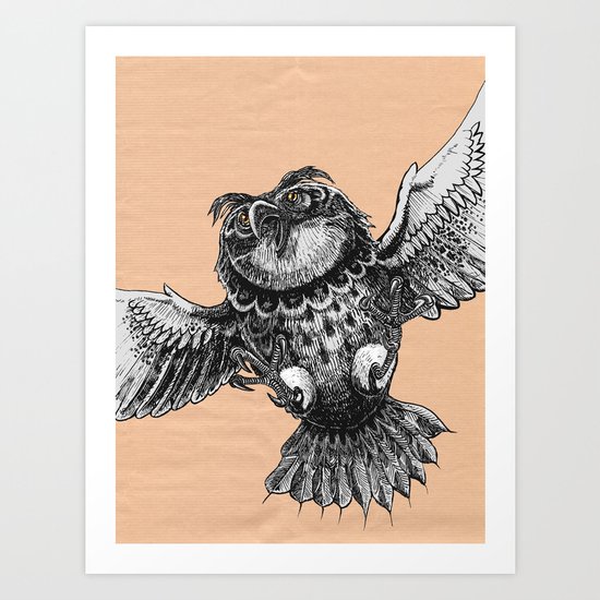 Owl Art Print