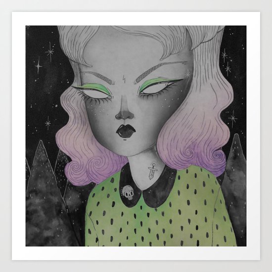 Ghoul from Outer Space Art Print