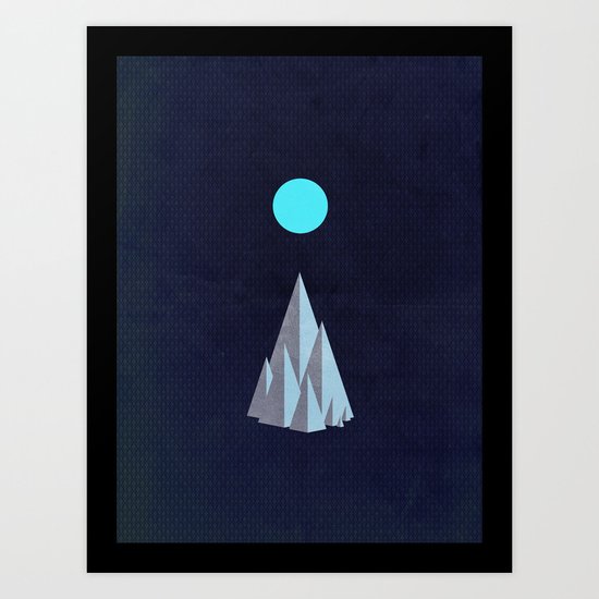 Minimal Mountains Art Print