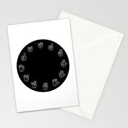 Sign Language Cloack Stationery Cards