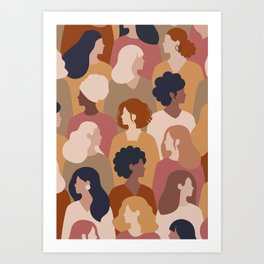 Diversity Women Art Art Print