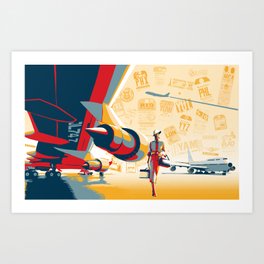 Come fly with me Art Print