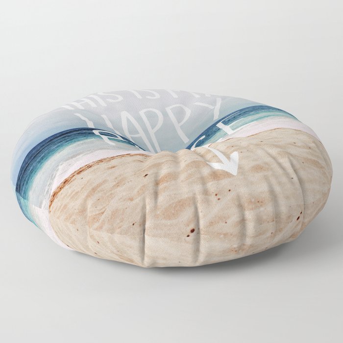 My Happy Place (Beach) Art Print by Leah Flores | Society6