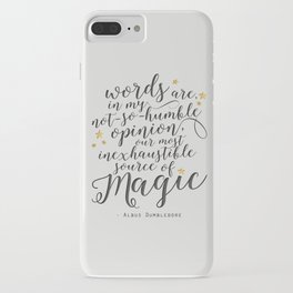 Dumbledore's Magic Words iPhone Case