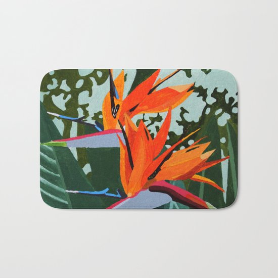 Strelitzia - Bird of Paradise Bath Mat