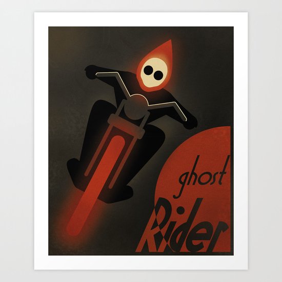 CASSANDRE SPIRIT - Ghost Rider2 Art Print
