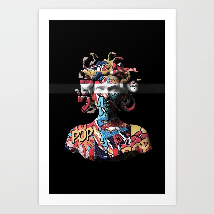 Medusa pop art Art Print by Underdott. | Society6