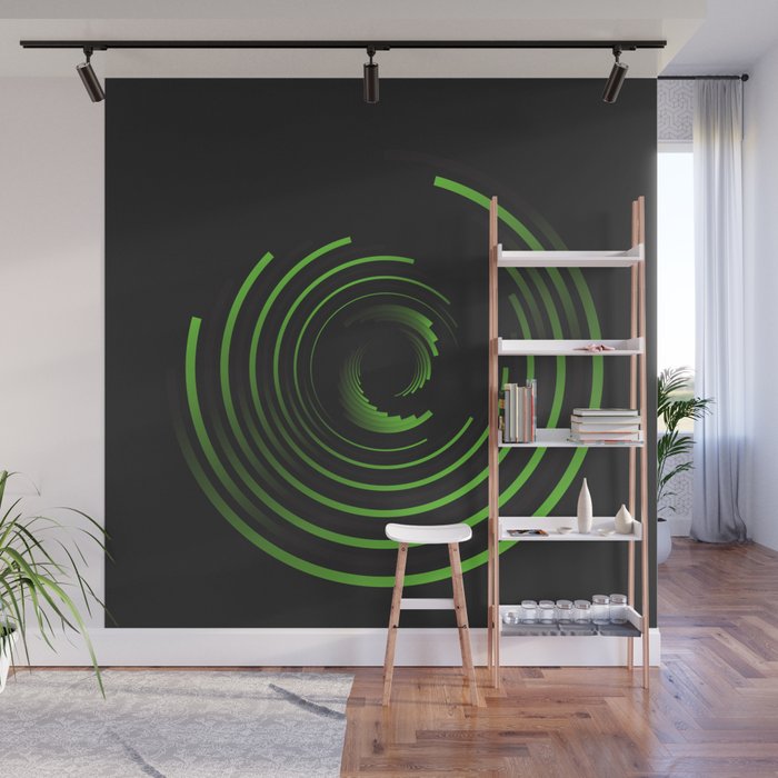 //GREEN Wall Mural by jasonwillis | Society6
