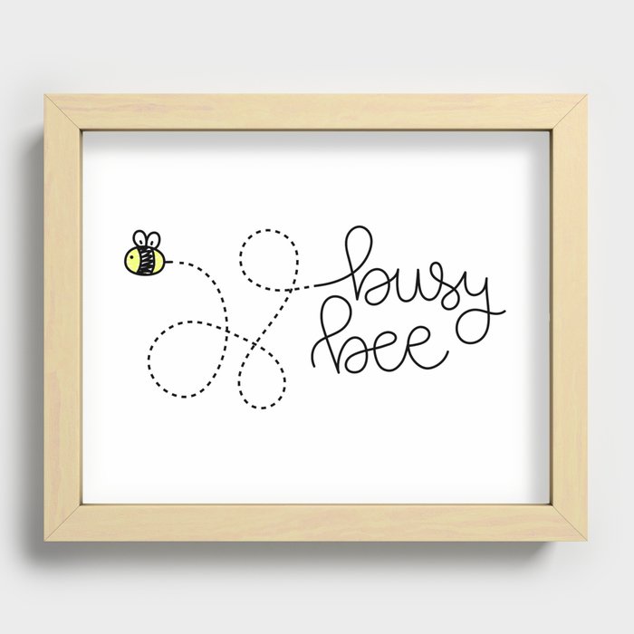 Busy Bee Recessed Framed Print