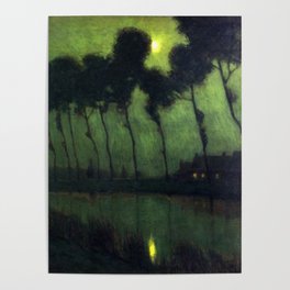  Bruges in the Moonlight - Charles Warren Eaton Poster