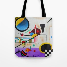 1924 Classical Masterpiece 'Contrasting Sounds' by Wassily Kandinsky Tote Bag