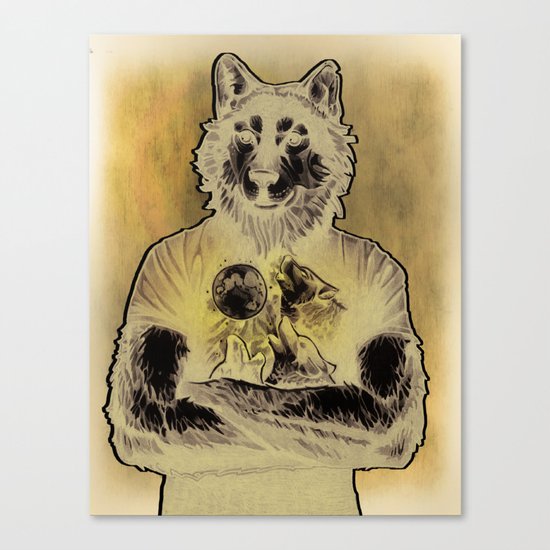 Four Wolf Moon Canvas Print