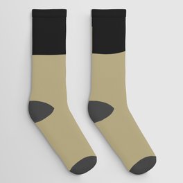 letter Q (Black & Sand) Socks