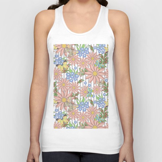 cute floral pattern Unisex Tank Top