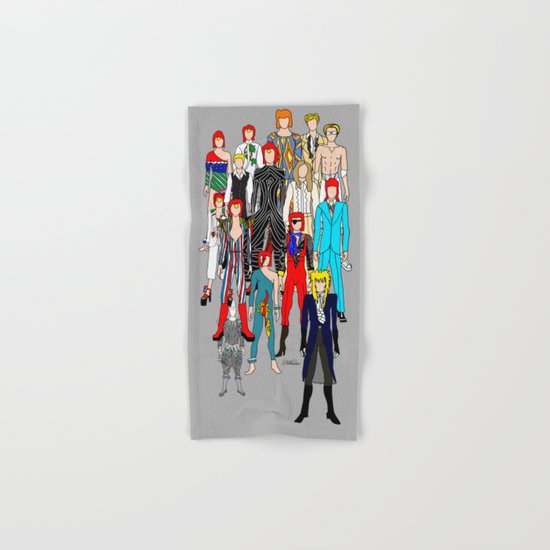 Bowie Doodle Square Hand & Bath Towel