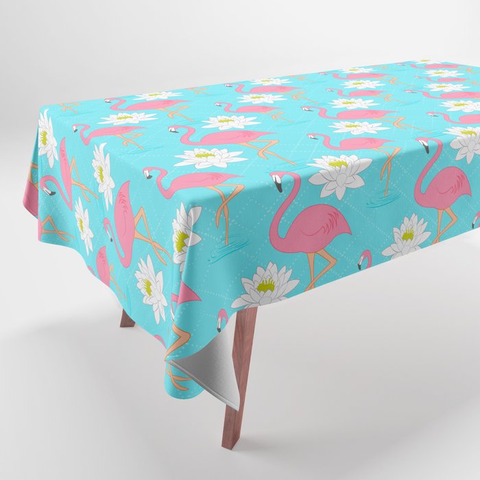 Flamingo Lily pattern 1 Tablecloth