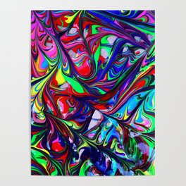 Psychedelic Fluid Poster