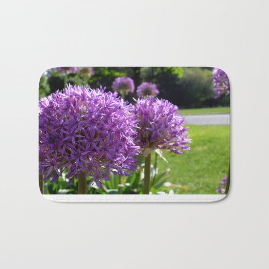 Purple Allium Giganteum Bath Mat