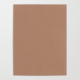 CAMEL SOLID COLOR. Light brown plain pattern Poster