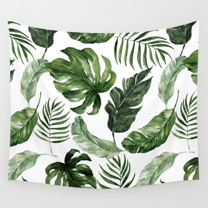 Tropical Leaf Wall Tapestry