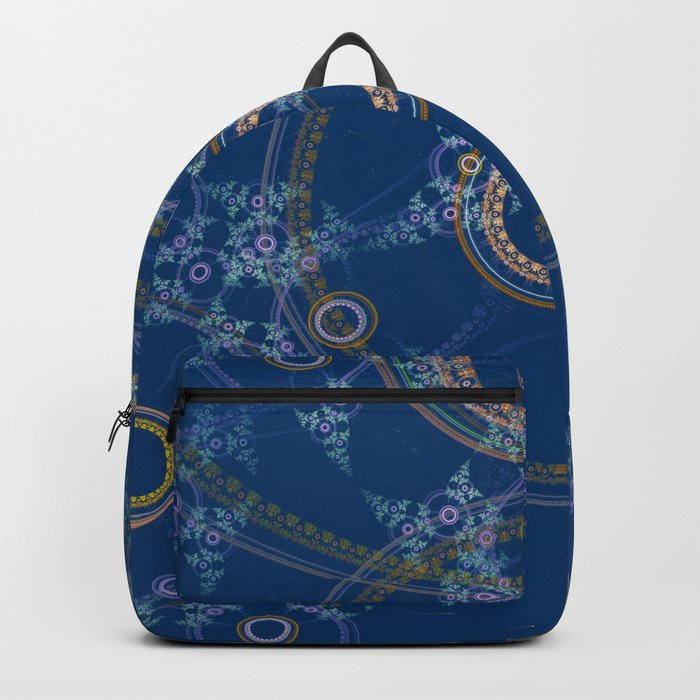 Blue mandala texture Backpack