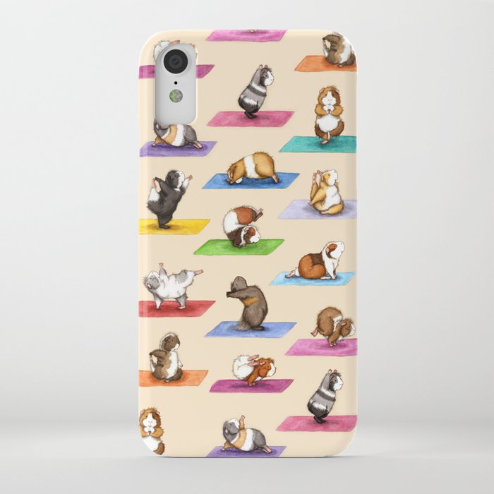 the yoguineas - yoga guinea pigs - namast-hay! iphone case