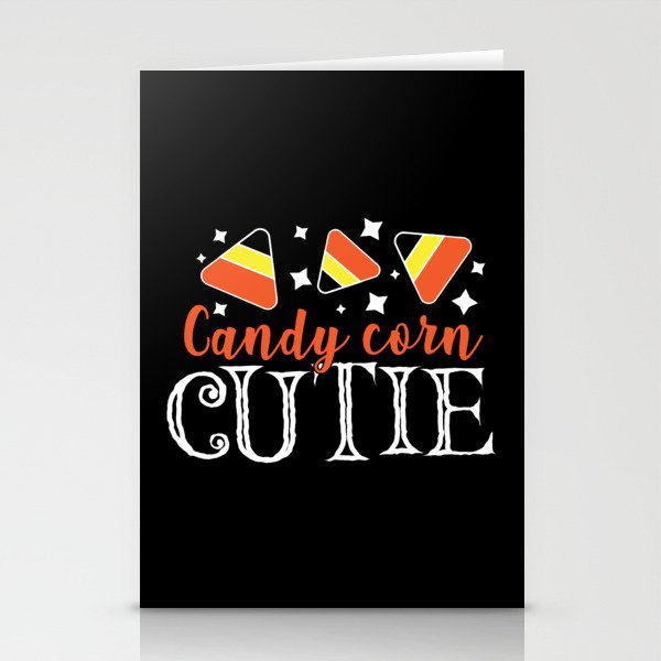 Candy Corn Cutie Halloween Trick Or Treat Stationery Cards