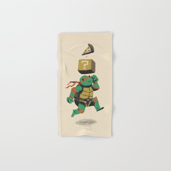turtle power..up Hand & Bath Towel