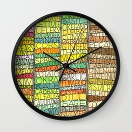 Fruit & Veg Wall Clock