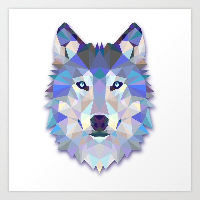 Colorful Wolf Kunstdrucke Colorful Wolf Kunstdrucke