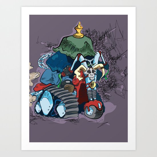 Trike Rider Art Print