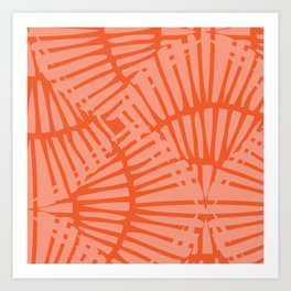 Basketweave-Persimmon Art Print