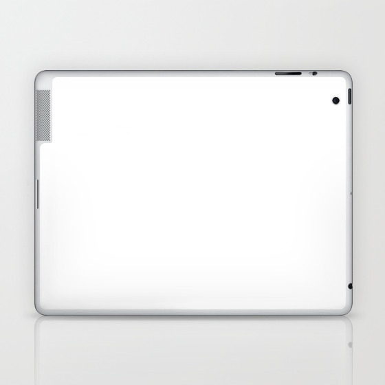 Plain White Simple Solid Color All Over Print Laptop Ipad Skin By Podartist Society6