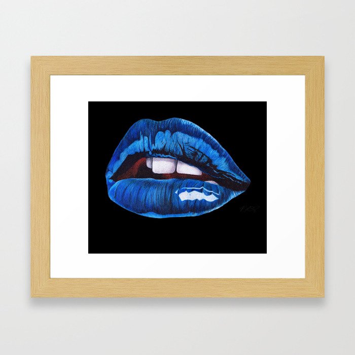 Cool Lips Framed Art Print