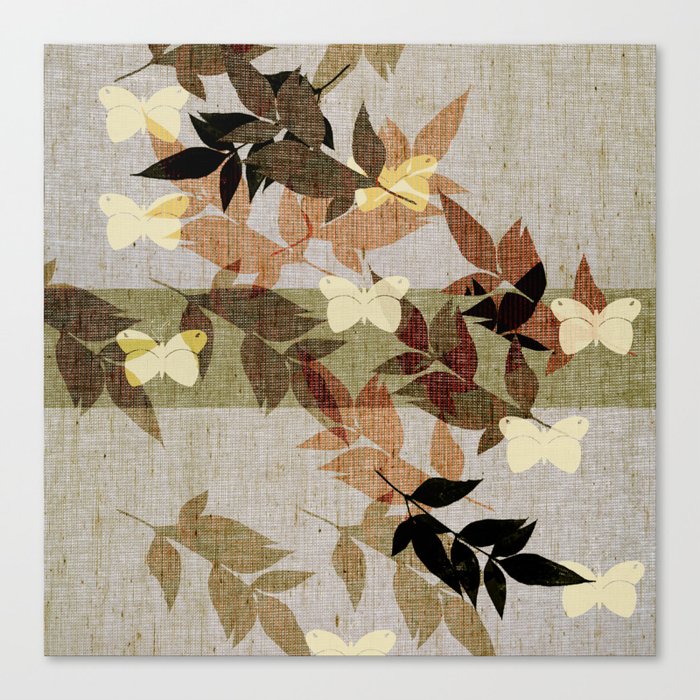Asian nature pattern Canvas Print