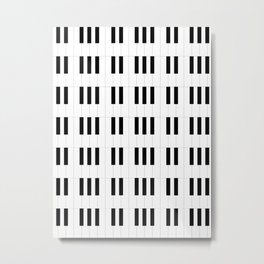 Piano Key Stripes Metal Print