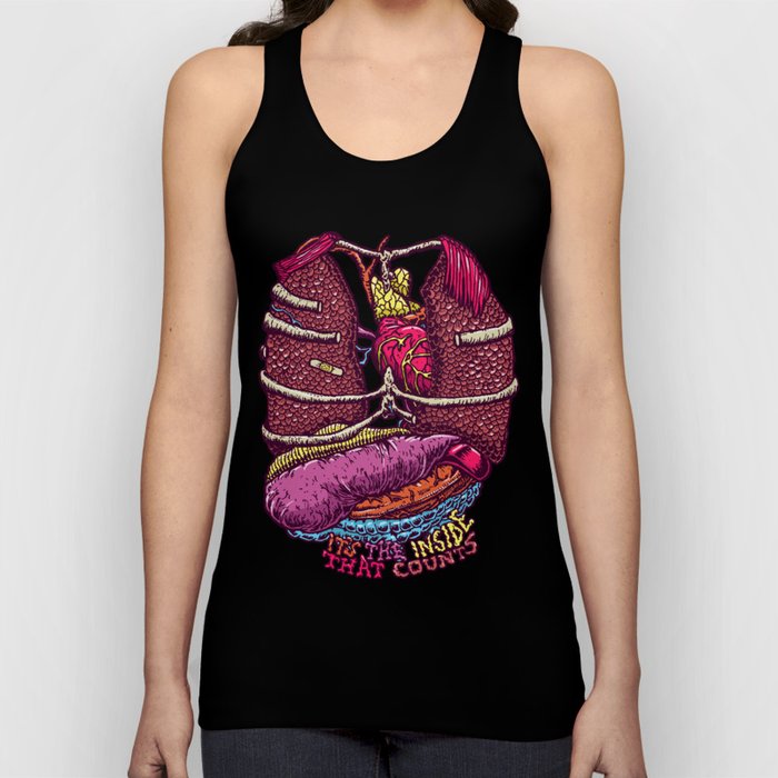 It's the inside that counts.  Tank Top