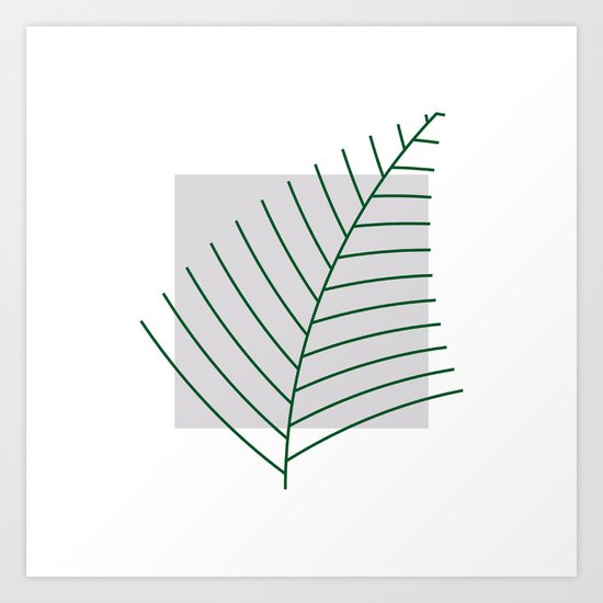 #290 Fern – Geometry Daily Art Print