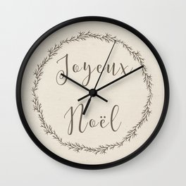 joyeux noel Wall Clock