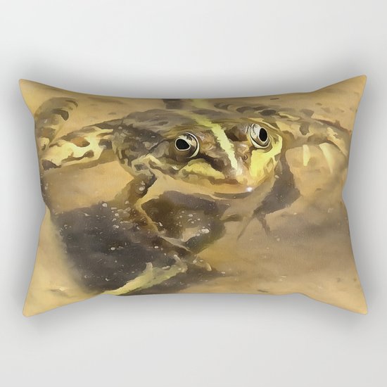 Marsh Frog Rectangular Pillow